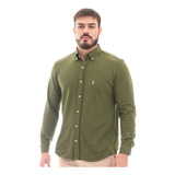 Camisa Social Verde Musgo