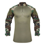 Camisa Tática Resistente Combat Safo C/ Punhos Reguláveis