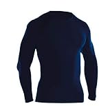 Camisa Termica Adulto Unissex Manga Longa Proteção Uv50 Inverno (gg, Azul Marinho)