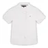 Camisa Tommy Hilfiger Infantil Manga Curta Oxford Optic Whit