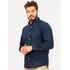 Camisa Tommy Hilfiger Stretch Oxford Azul Marinho