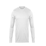 Camisa Uv Térmica 50+ Manga Longa Segunda Pele Proteção Blusa Malha Fria Academia Praia Surf Homem (br, Alfa, M, Regular, Branco)