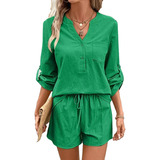 Camisa Verao Feminina Conjunto