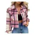 Camisa Xadrez Curta Flanelada Blusa De Frio Junina Tendência