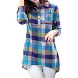 Camisa Xadrez De Manga