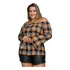 Camisa Xadrez Feminina Blusa Plus Size Ciganinha