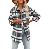 Camisa Xadrez Feminina Jaqueta
