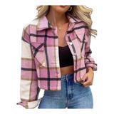 Camisa Xadrez Flanelada Curta