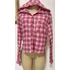 Camisa Xadrez Hollister Rosa Manga Longa Capuz Feminina P