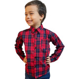 Camisa Xadrez Infantil Crianca