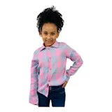 Camisa Xadrez Infantil Menina