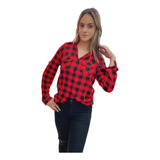 Camisa Xadrez Manga Longa