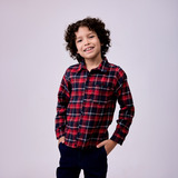 Camisa Xadrez Manga Longa