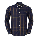 Camisa Xadrez Marinho Importada