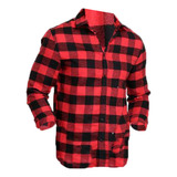 Camisa Xadrez Masculina Manga