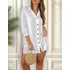 Camisão Feminino Chemise Manga 3/4 Vestido Praia Tecido Leve
