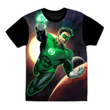 Camiseta/ Camisa Masculina Do Lanterna Verde/ Green Lantern