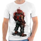 Camiseta, Camisa Street Fighter 5 Akuma5 Jogo Luta Ps3 X Box