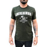 Camiseta Abercrombie And Fitch Moose 1892 Verde Masculina