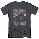 Camiseta Adulta Dc Comics Batman Detective #27 Distressed, Charcoal, X-large