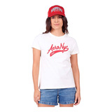 Camiseta Aeropostale Bordada Creme