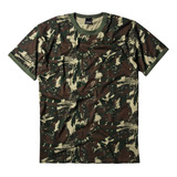 Camiseta Algodao Camuflada Exercito