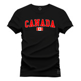 Camiseta Algodao Estampada Canada