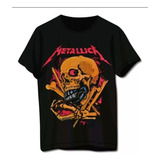 Camiseta Algodao Street Plus Rock N Roll Heavy Metallica 11