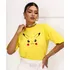 Camiseta Amarela Pikachu Face
