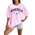 Camiseta America Estilosa Tumblr Moderna Street Wear Voguish