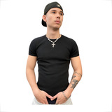 Camiseta Americana Canelada Ribana