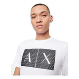 Camiseta Armani Exchange Com Gola Redonda Com Logotipo Em Gr