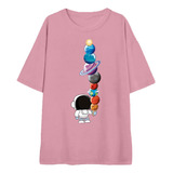 Camiseta Astronauta Fofo Planetas