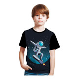 Camiseta Astronauta Infantil Ou