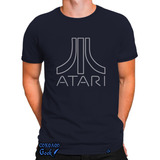 Camiseta Atari Camisa Video Games Retrô Jogos Anos 80 Geek