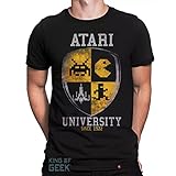 Camiseta Atari Video Game Retrô Camisa Geek Jogos Filmes Blusa Geek Tamanho:m;cor:preto