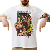 Camiseta Attack On Titan Eren Titã De Ataque Kof Animes