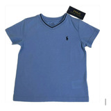 Camiseta Azul Clara Gola