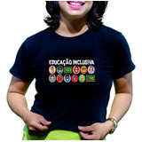 Camiseta Babylook Educacao Inclusiva