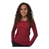 Camiseta Babylook Manga Longa