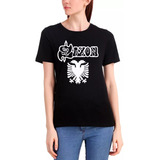 Camiseta Babylook Show Saxon
