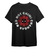 Camiseta Básica Camisa Deadpool Red Hot Chimmi Changas Filme