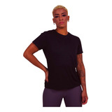 Camiseta Básica Feminina Slim Fit Blusa Lisa 100% Algodão