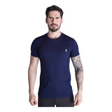 Camiseta Basica Masculina Azul