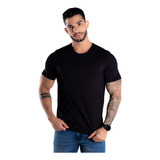 Camiseta Basica Masculina Manga