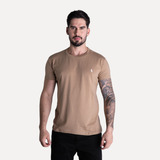 Camiseta Basica Masculina Marrom