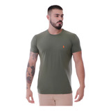 Camiseta Basica Masculina Militar