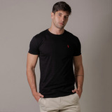 Camiseta Básica Masculina Preta - 12x S/juros - Frete Grátis