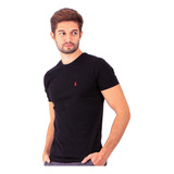 Camiseta Básica Masculina Preta - Frete Grátis