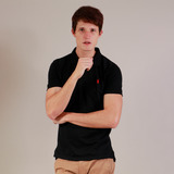 Camiseta Básica Masculina Preta Polo Original + Frete Grátis